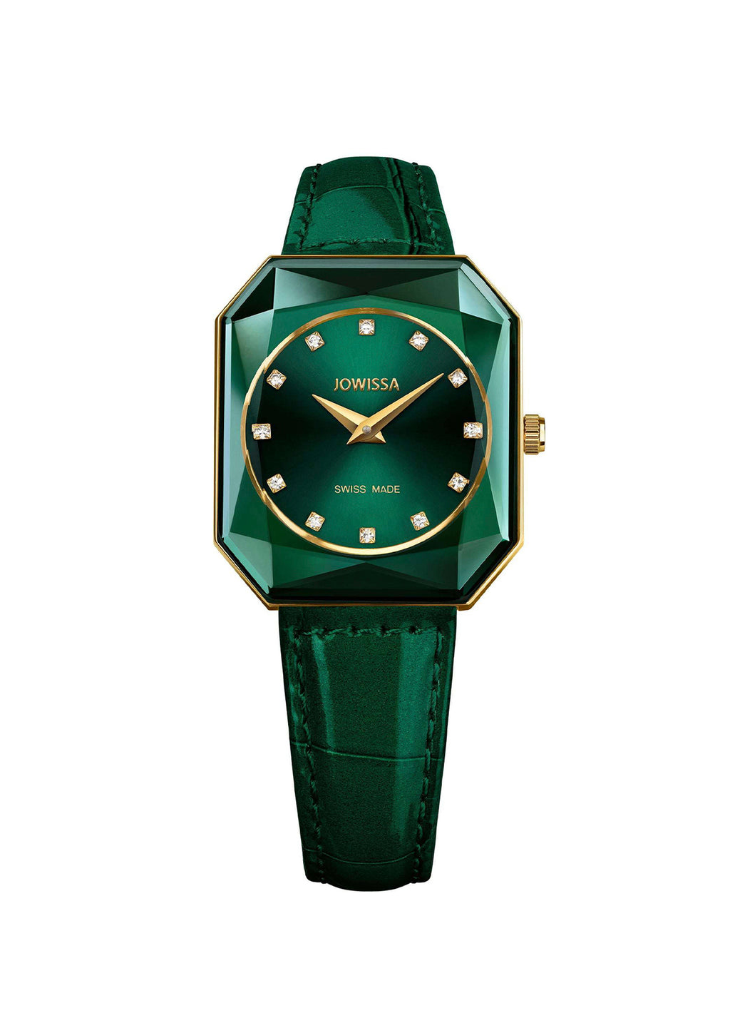 Facet Radiant Yeşil Deri Kadın Kol Saati