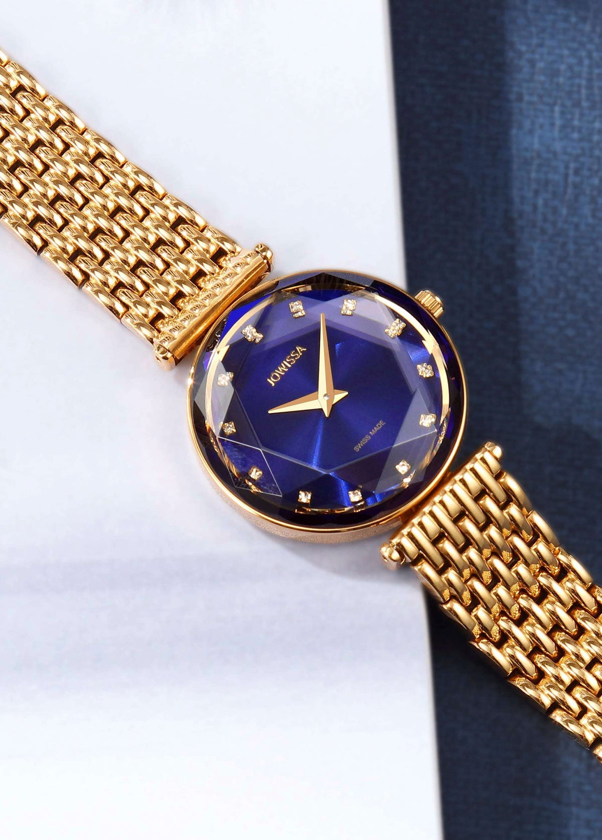 Facet Brilliant Swiss Made Altın Rengi Çelik Kadın Kol Saati - 2