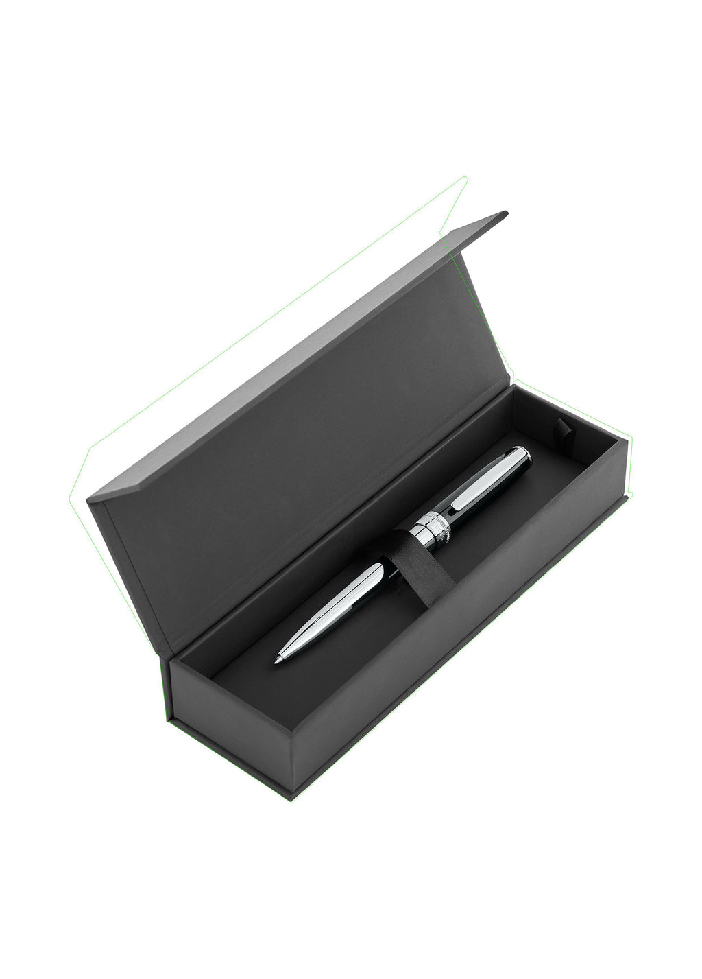 Essential Classic Krom Siyah Metal Tükenmez Kalem - 6