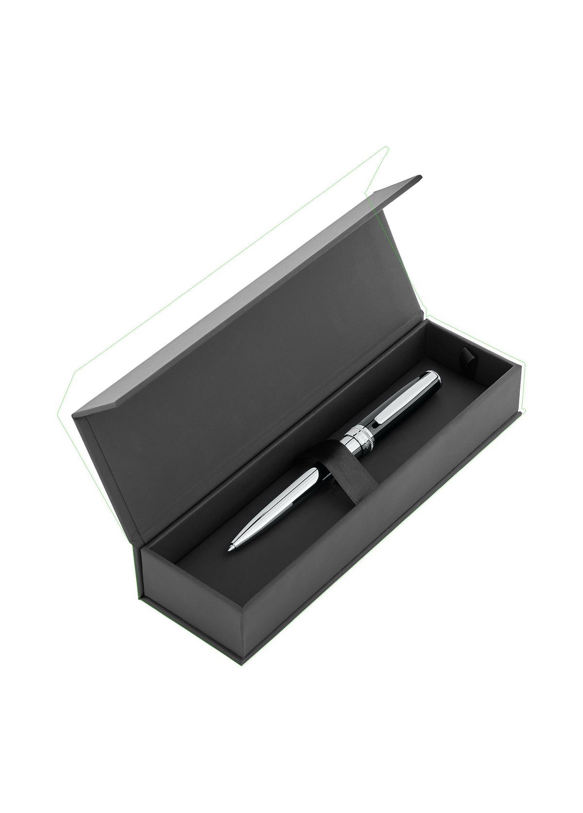 Essential Classic Krom Siyah Metal Tükenmez Kalem - 6