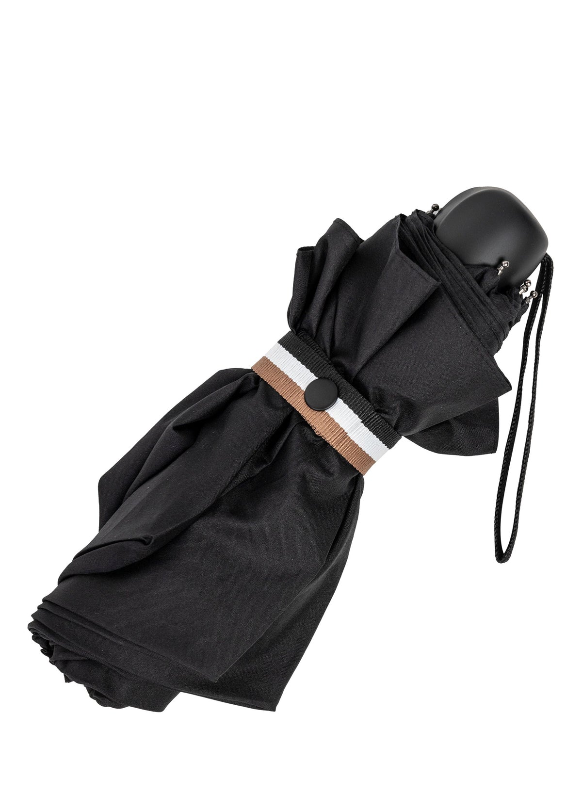 Iconic Siyah Katlamalı Unisex Mini Şemsiye - 7