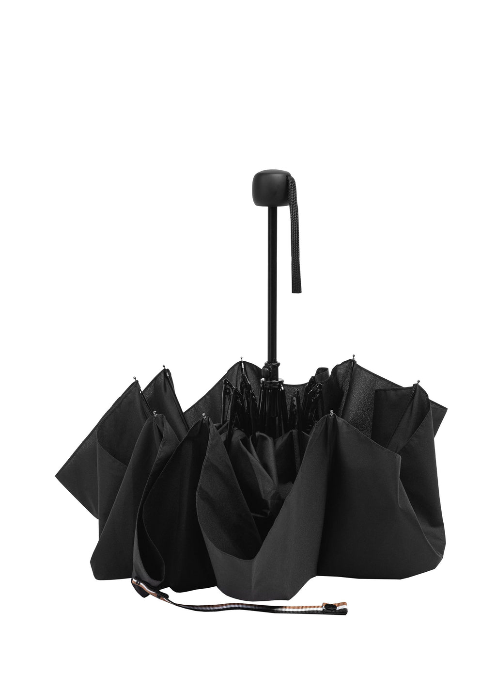 Iconic Siyah Katlamalı Unisex Mini Şemsiye - 6