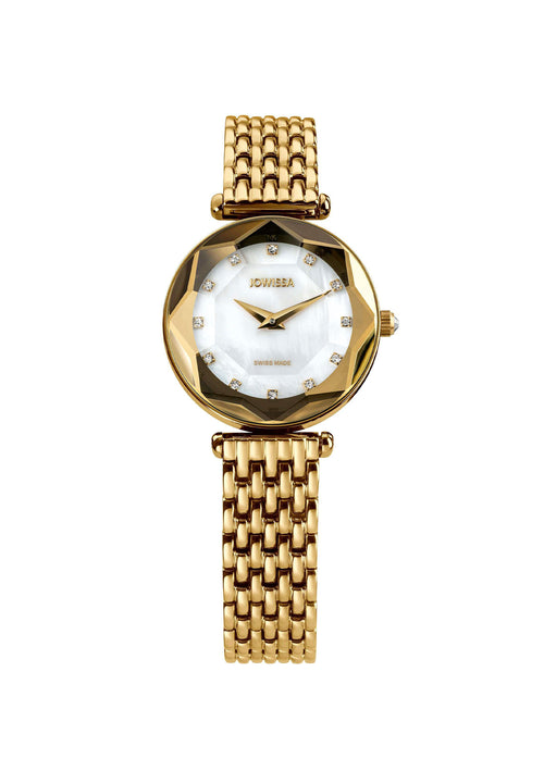 Crystal Radiance Altın Rengi Çelik Kadın Kol Saati